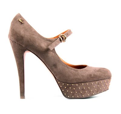 Zapato salón de efecto afelpado de Maria Mare